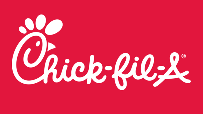 Chick-fil-A logo on a red background