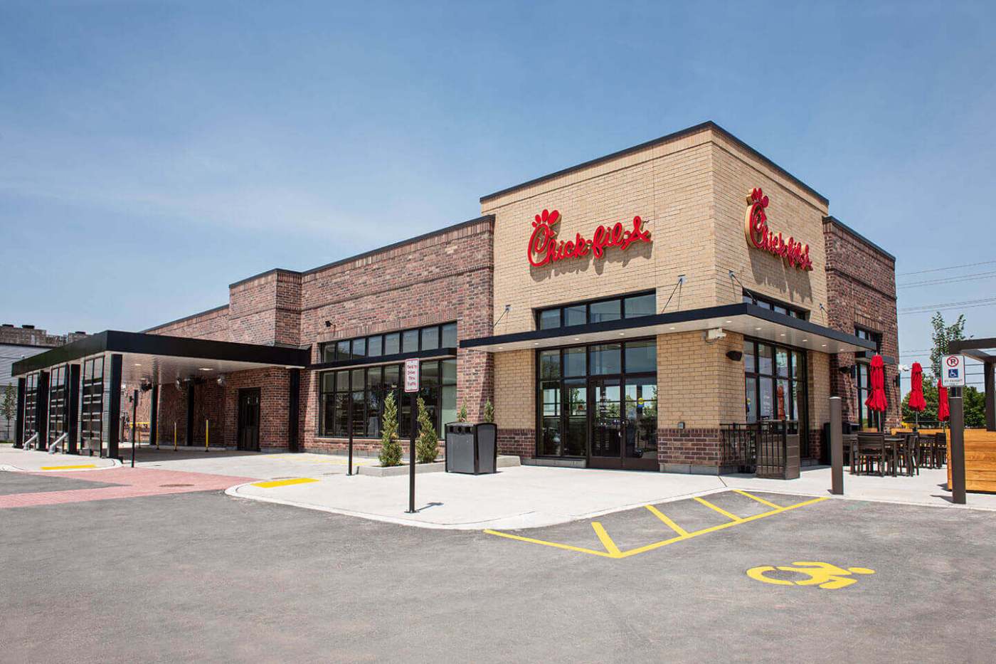 Chick-fil-A Restaurant exterior, Kitchener Ontario