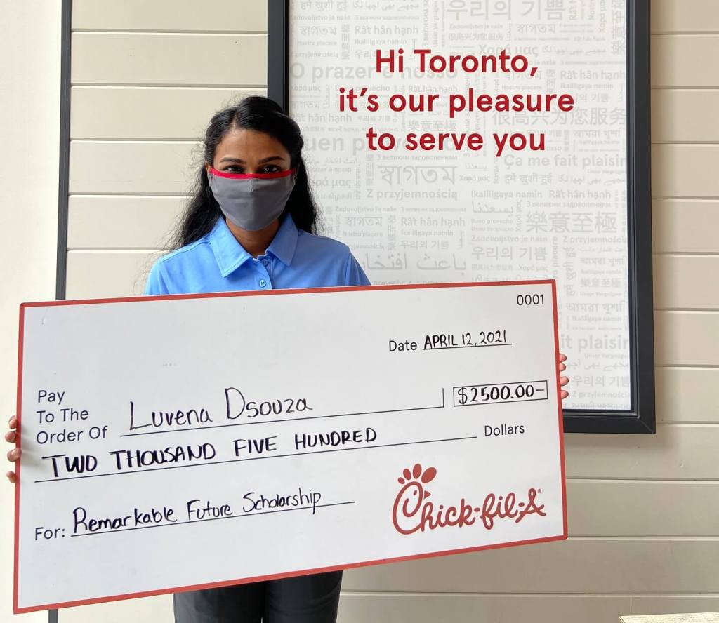 2021 Remarkable Futures Scholarship winner Luvena.