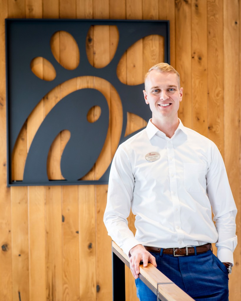 Lincoln Nikkel inside Chick-fil-A location