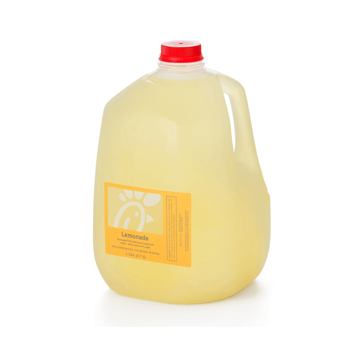 Gallon of lemonade.