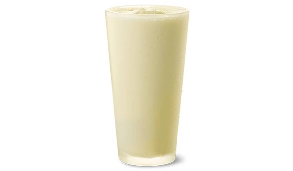 Frosted Lemonade in a glass.