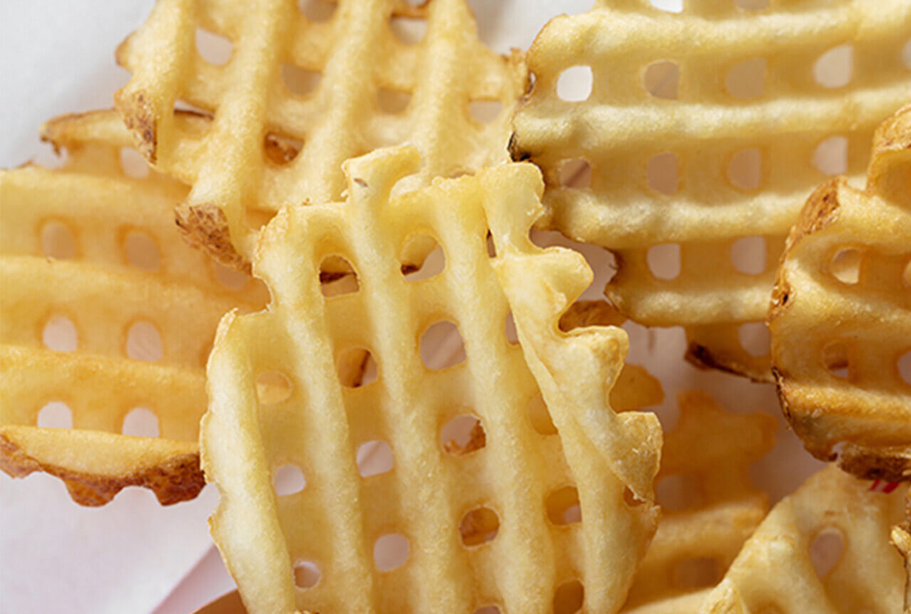 Closeup of Chick-fil-A Waffle Potato Fries