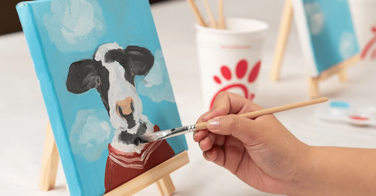 Chick-fil-A Cow Painting.